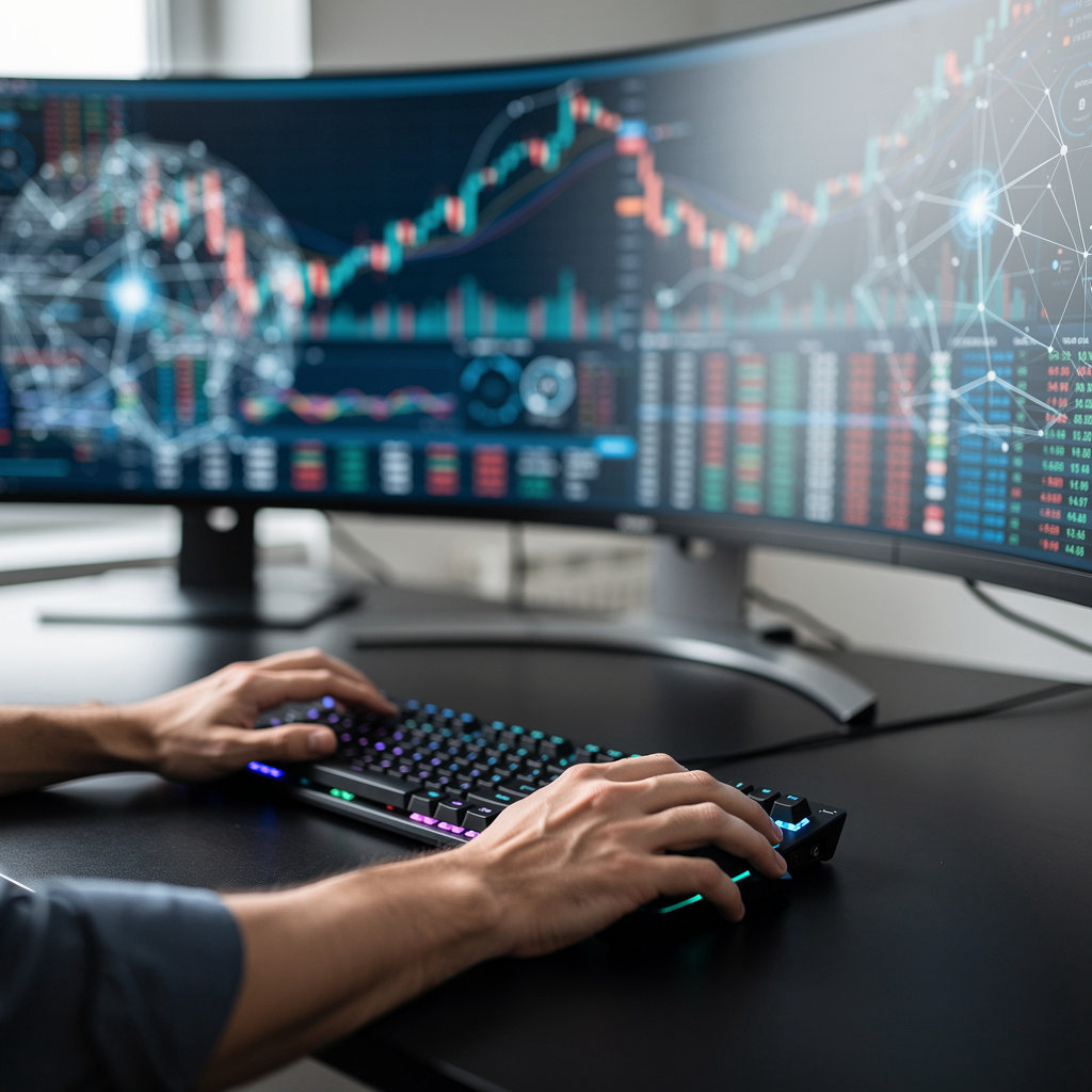 AlphaTradeAI Axiro trading terminal showing real-time market data, AI insights, and customizable dashboards