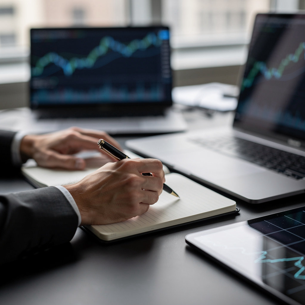 AlphaTradeAI The Journal trading analytics dashboard showing performance metrics and trade logs